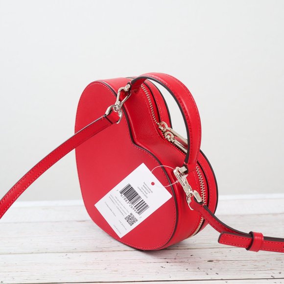 NWT Kate Spade New York Love Shack Heart Crossbody in Candied Cherry - Picture 12 of 14